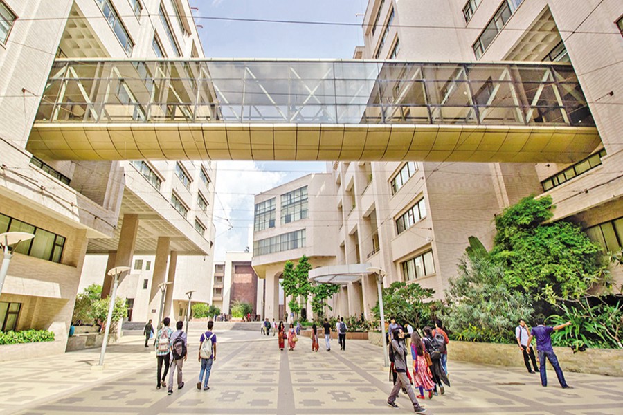 A partial view of North South University campus