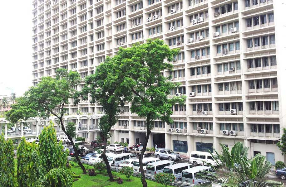A general view of a Bangladesh Secretariat building