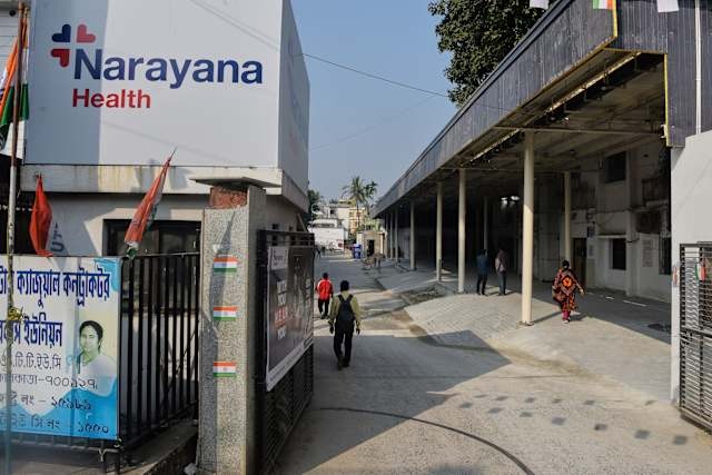 Narayana Multispeciality Hospital where two Nipah cases had been detected since December is seen in Barasat, in the eastern Indian state of West Bengal, Wednesday, Jan. 28, 2026. (AP Photo)
