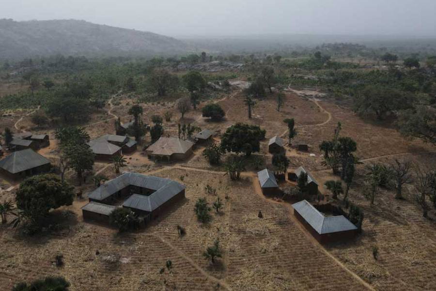 A drone view of Kurmin Wali, where churches were attacked by gunmen and worshippers were kidnapped, in Kurmin Wali, Kaduna, Nigeria, January 20, 2026.