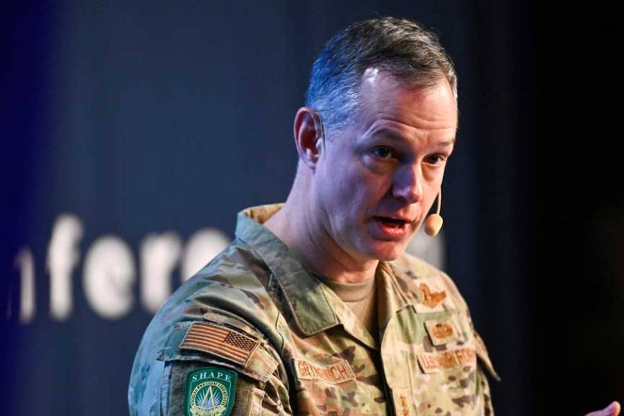 Alexus G Grynkewich, Supreme Allied Commander Europe speaks during the Folk och Forsvar Annual National Conference at the Hogfjallshotellet in Salen, Sweden, Jan 11, 2026.
