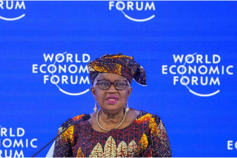 World Trade Organization (WTO) Director‑General Ngozi Okonjo‑Iweala attends the 56th annual World Economic Forum (WEF) meeting in Davos, Switzerland, Jan 23, 2026.