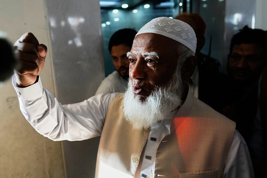 Bangladesh Jamaat-e-Islami Ameer Dr Shafiqur Rahman seen in this AP photo