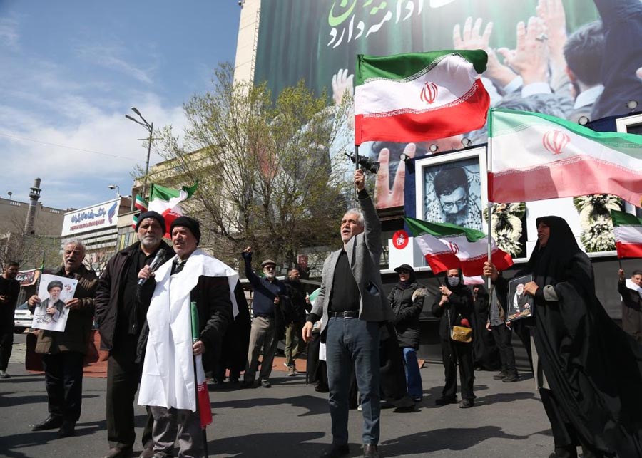People protest against U.S. and Israeli military attacks on Iran in Tehran, Iran, on March 4, 2026 — Xinhua Photo