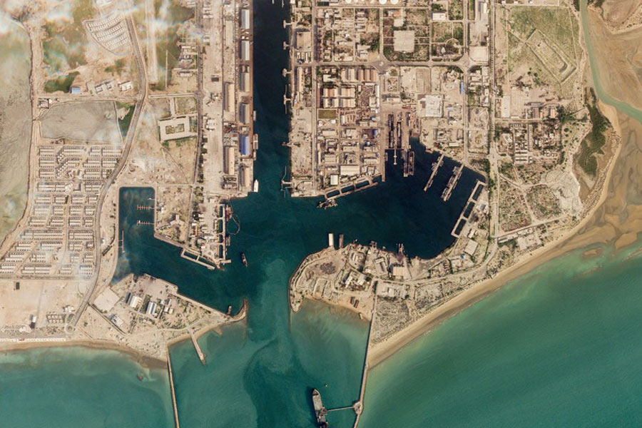 A satellite image shows the Bandar Abbas Naval Headquarters, Iran, Mar 4, 2026, amid the US-Israeli conflict with Iran.
