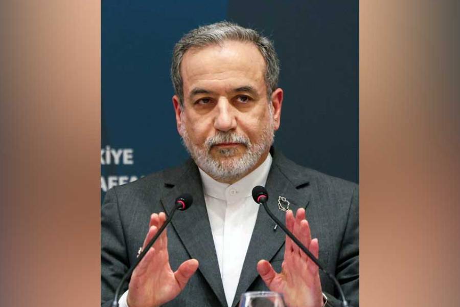 Iranian Foreign Minister Abbas Araqchi attends a press conference after meeting with his Turkish counterpart Hakan Fidan, in Istanbul, Turkey, Jan 30, 2026.