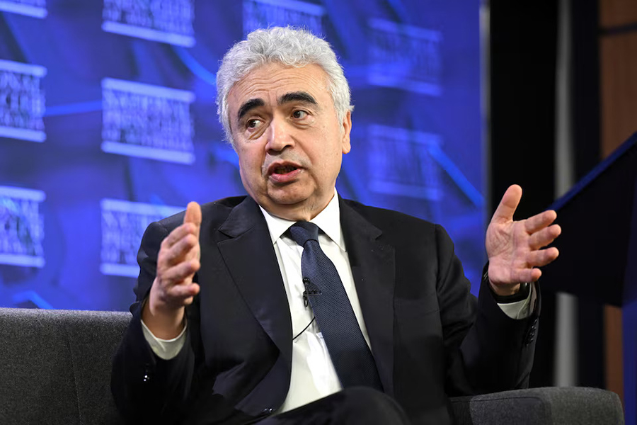 International Energy Agency Executive Director Fatih Birol speaks at the National Press Club in Canberra, Australia, on March 23, 2026 — AAP via Reuters