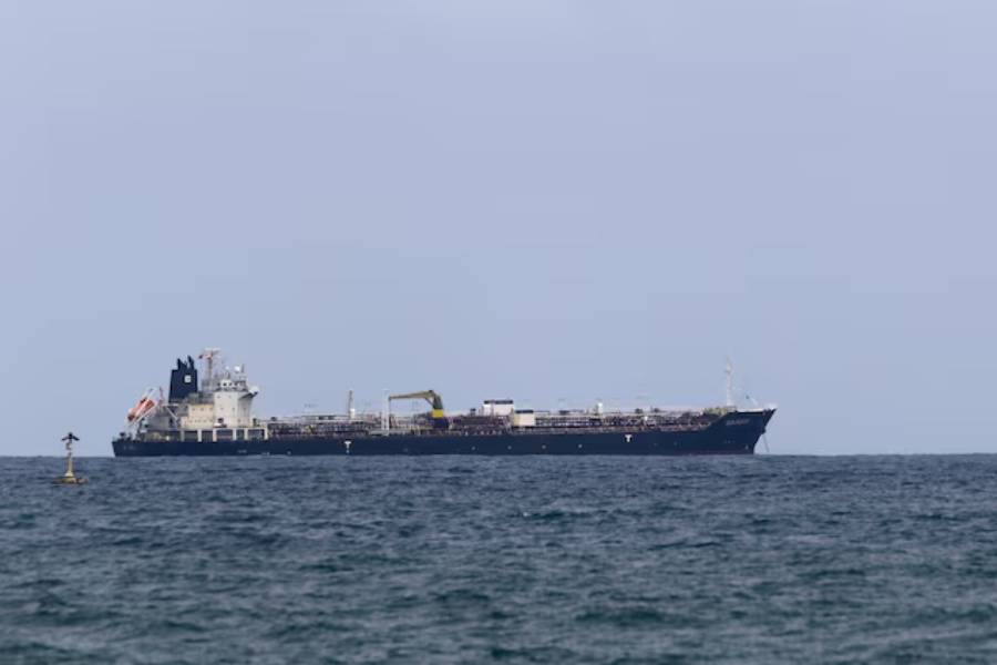 The Hong Kong-flagged vessel Sea Horse, carrying some 200,000 barrels of Russia-origin fuel originally bound for Cuba, is anchored near the coast after arriving in Venezuelan waters, in Puerto Cabello, Venezuela March 28, 2026.