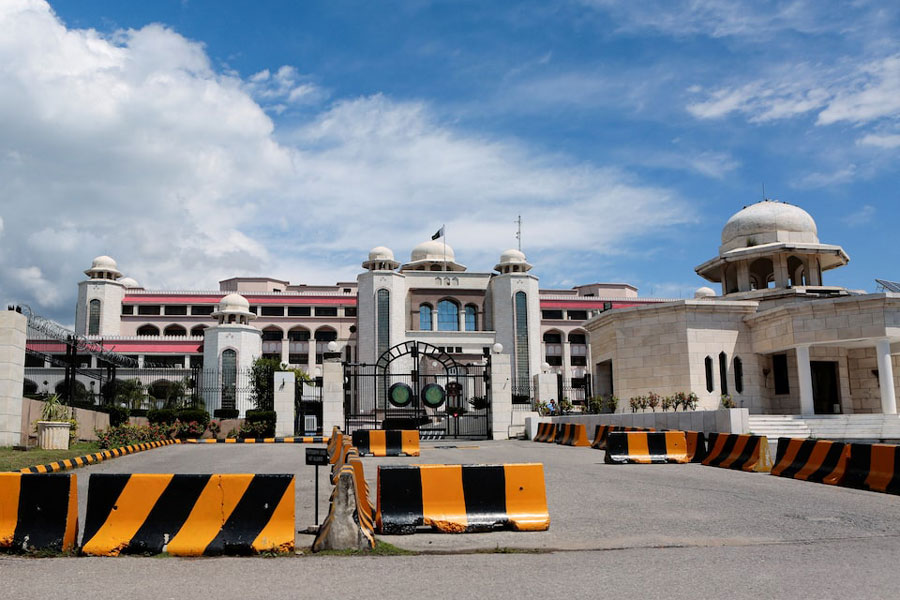 The Prime Minister's residence building ahead of Iran–US talks in Islamabad, Pakistan, April 9, 2026.