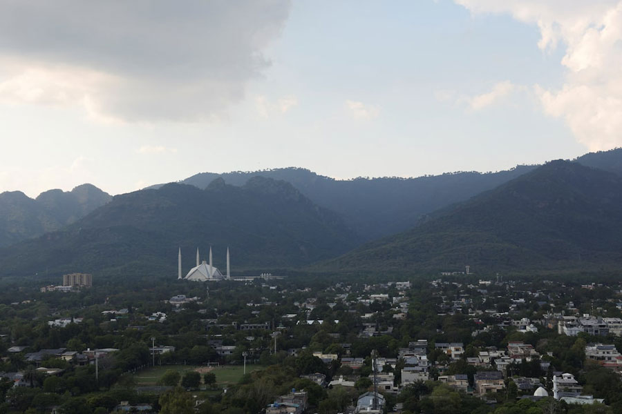 The Faisal Masjid, as Pakistan gears up to host the US and Iran for peace talks, in Islamabad, Pakistan April 9, 2026.
