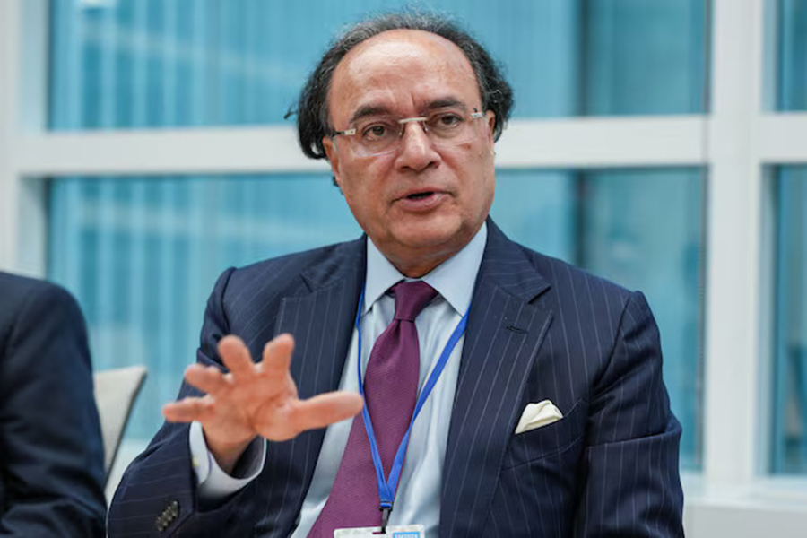 Pakistan Finance Minister Muhammad Aurangzeb speaks during an interview at the International Monetary Fund and World Bank Group’s annual spring meetings in Washington DC, US, on April 13, 2026 — Reuters photo