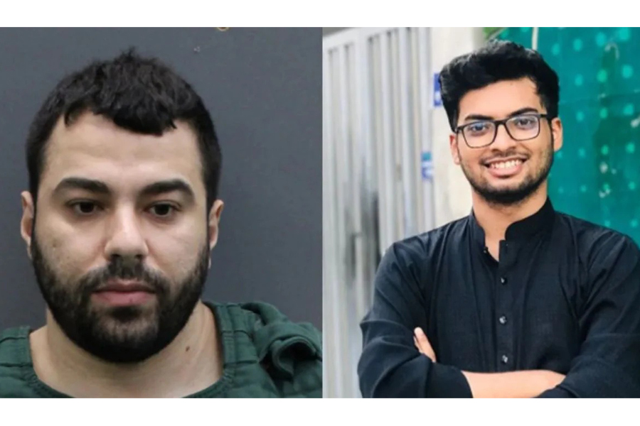 Suspect Hisham Saleh Abugharbeih (left) and Zamil Limon are seen in this combination photo