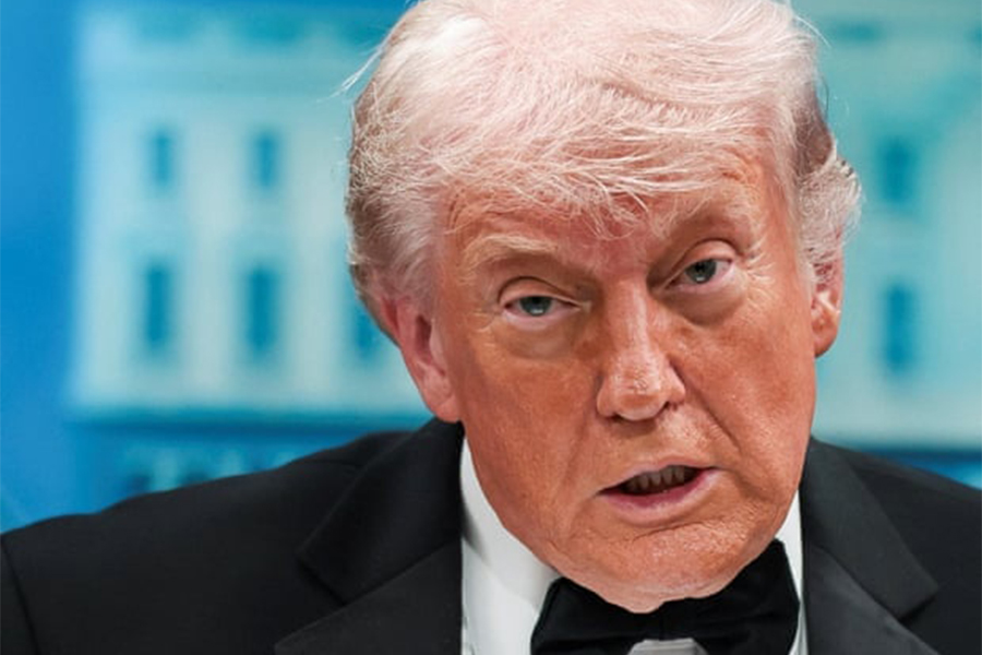 Donald Trump holds a press briefing at the White House, following a shooting incident during the annual White House Correspondents’ Association dinner — Reuters photo