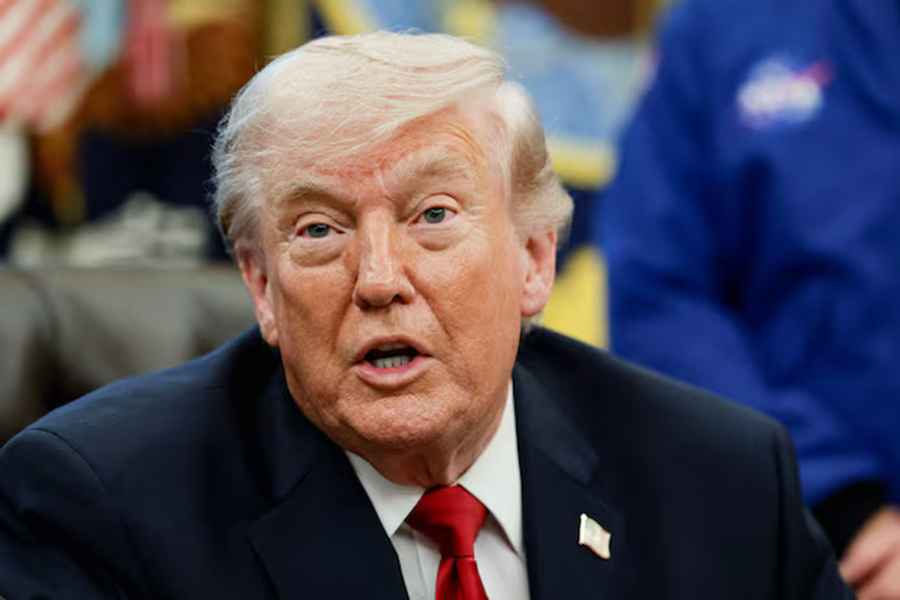 US President Donald Trump speaks during an event with Artemis II astronauts in the Oval Office at the White House in Washington, DC, US, on April 29, 2026 — Reuters photo