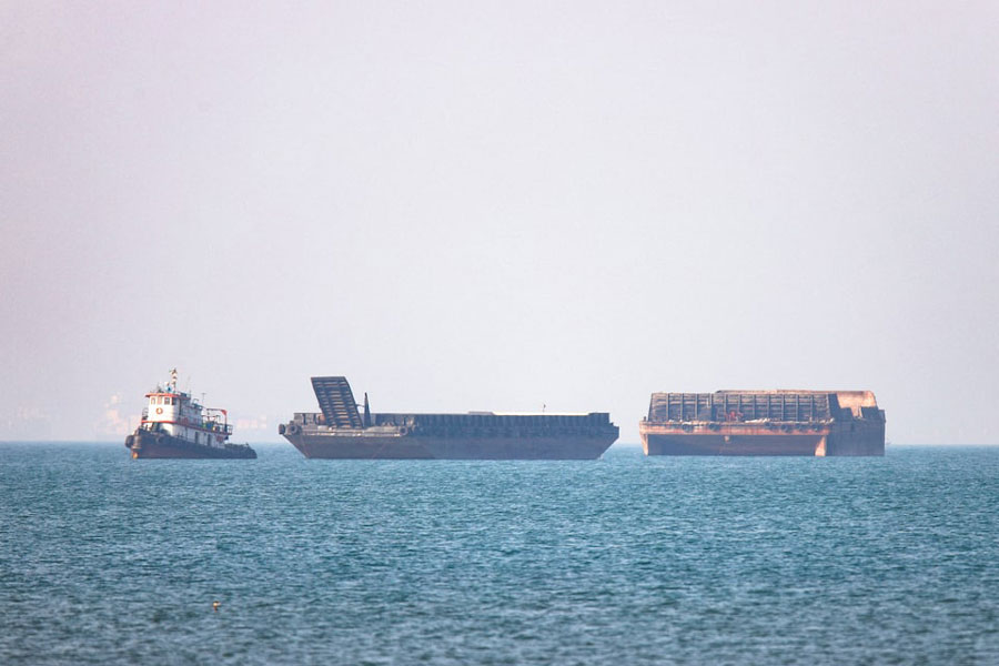 Vessels in the Strait of Hormuz near Bandar Abbas, Iran, May 4, 2026. Amirhosein Khorgooi/ISNA/WANA (West Asia News Agency) via REUTERS