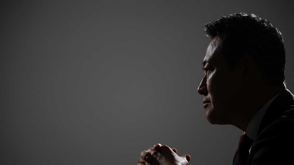 Jang Dong-hyeok, the leader of South Korea’s main opposition People Power Party, pauses during an interview with Reuters at the National Assembly in Seoul, South Korea, Apr 30, 2026. REUTERS/Kim Hong-Ji