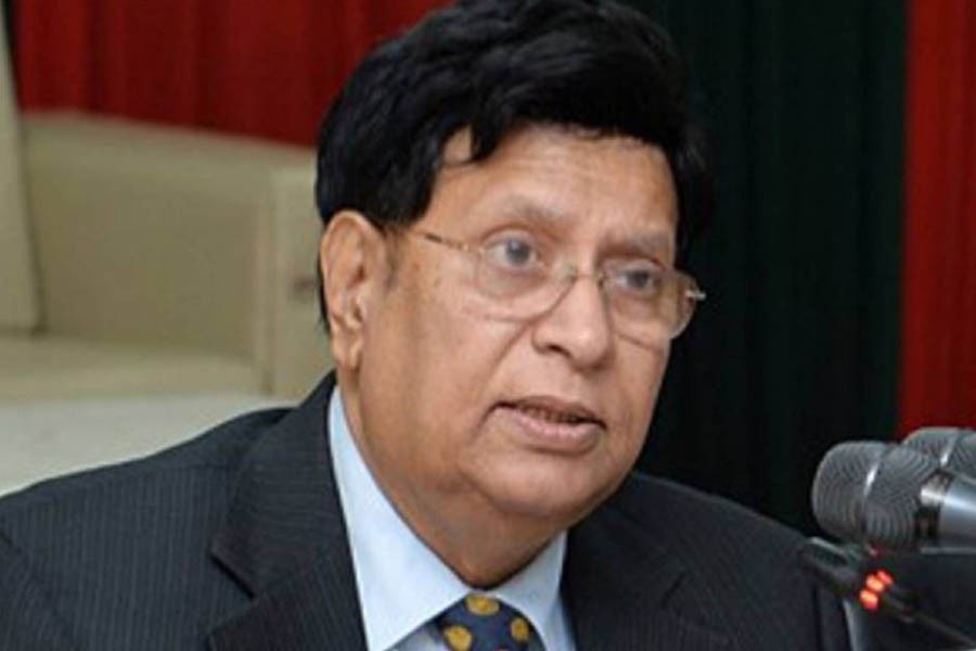Foreign minister Dr AK Abdul Momen seen in this undated photo