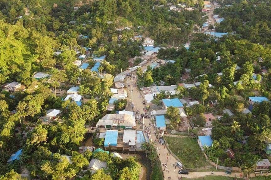 An aerial view of Jungle Salimpur in Chattogram's Sitakunda Upazila