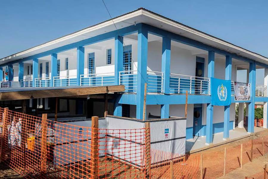 Health workers walk at the Evangelical Medical Center (CEM), one of the facilities at the forefront of the response to the Ebola outbreak, as agencies intensify efforts to contain a new Ebola outbreak caused by the Bundibugyo virus strain, in Bunia, Ituri province, Democratic Republic of Congo, May 31, 2026.