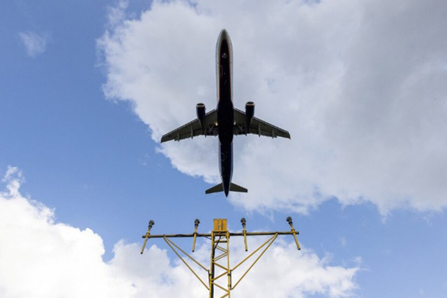 An Aeroflot passenger plane descends before landing at the Sheremetyevo international airport outside Moscow, Russia on August 23, 2023 — Reuters/File