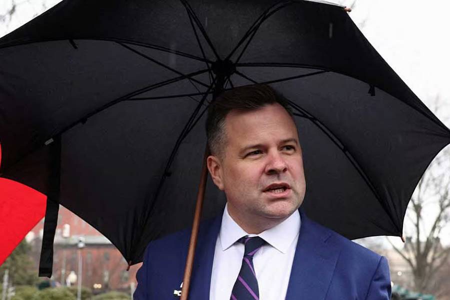 US Federal Housing Finance Agency Director Bill Pulte speaks to reporters at the White House in Washington, DC, US, Jan 9, 2026.