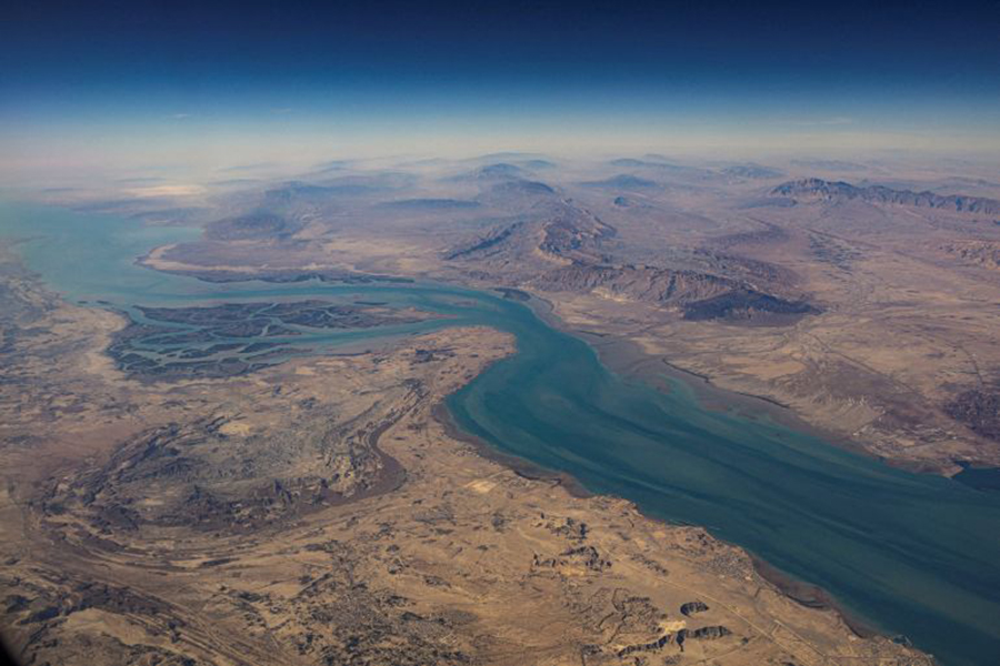 An aerial view of the island of Qeshm, separated from the Iranian mainland by the Clarence Strait — Reuters/File