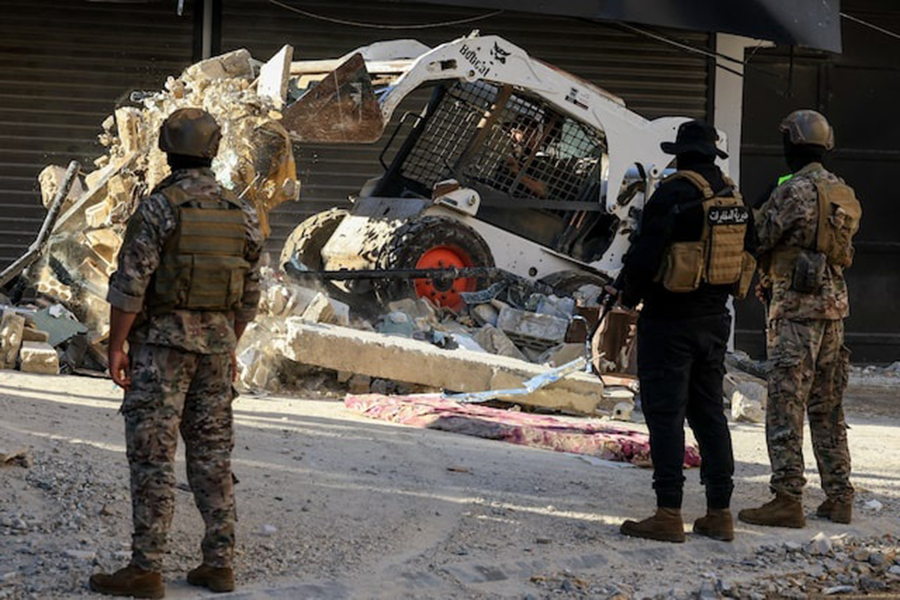 Heavy machinery operates to remove the rubble in the aftermath of an Israeli strike on the southern suburbs of Beirut, Lebanon, on June 7, 2026 — Reuters photo