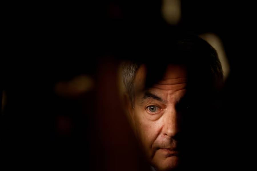 Spain's former Prime Minister Jose Luis Rodriguez Zapatero talks to the media upon arriving for a book presentation in Madrid, Spain, September 24, 2024.