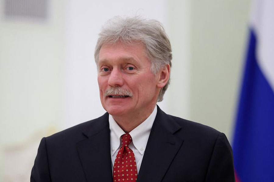 Kremlin spokesman Dmitry Peskov attends a meeting of Russian President Vladimir Putin with Palestinian President Mahmoud Abbas at the Kremlin in Moscow, Russia, January 22, 2026.