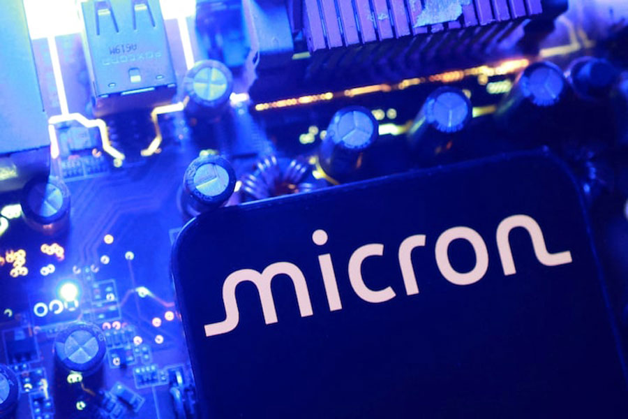 Micron logo is seen in this illustration taken June 11, 2026.