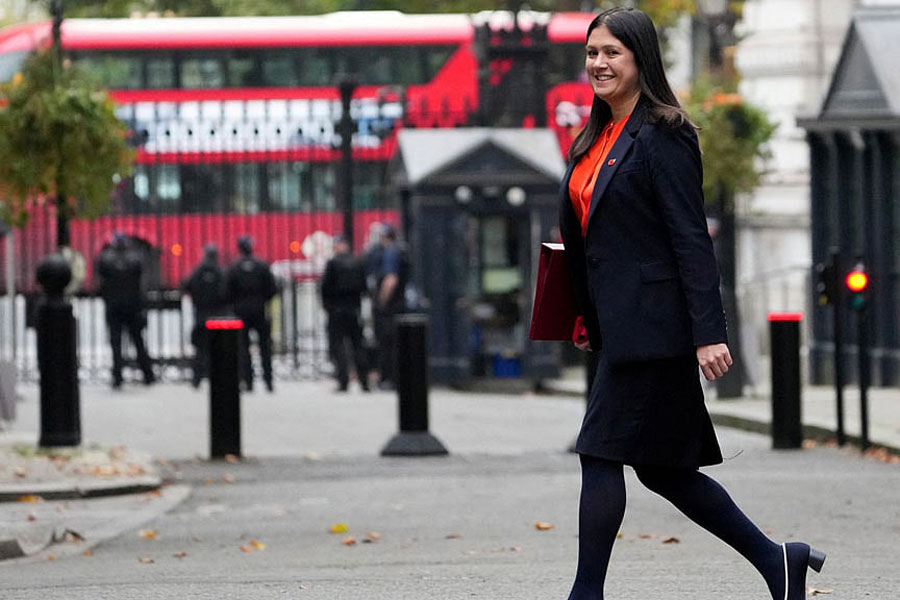 Britain's Secretary of State for Culture, Media and Sport Lisa Nandy walks on Downing Street on the day of the budget announcement, in London, Britain Oct 30, 2024. REUTERS/Maja Smiejkowska/File Photo