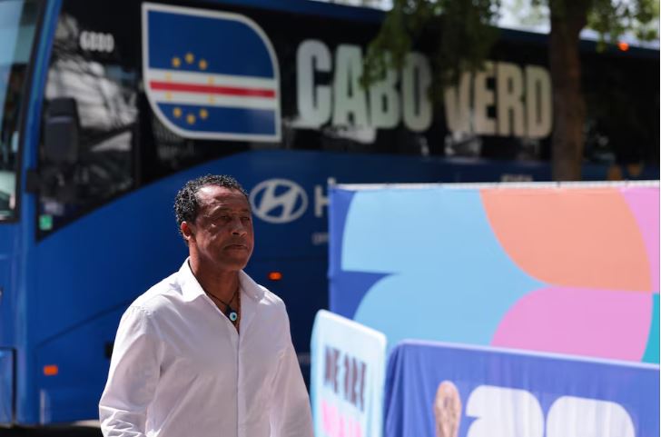 FIFA World Cup 2026 - Round of 32 - Argentina v Cape Verde - Miami Stadium, Miami Gardens, Florida, U.S. - July 3, 2026 Cape Verde coach Pedro Brito arrives at the stadium before the match IMAGN IMAGES via Reuters/Sam Navarro