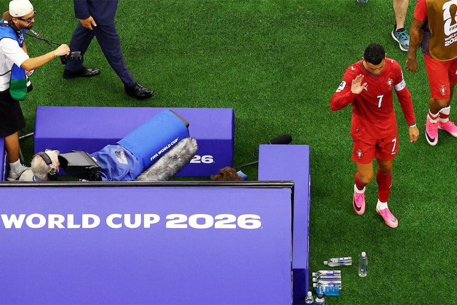 Portugal's Cristiano Ronaldo looks dejected as he walks off the pitch after the match following his team's elimination from the FIFA World Cup 2026 after the Round of 16 match against Spain at Dallas Stadium in Arlington, Texas, US, on July 6, 2026. — Reuters photo