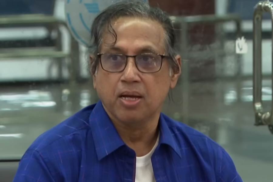 AKM Sufiul Anam addressed media after his arrival at Hazrat Shahjalal International Airport in Dhaka on August 9 this year. The photo was taken from a video footage.