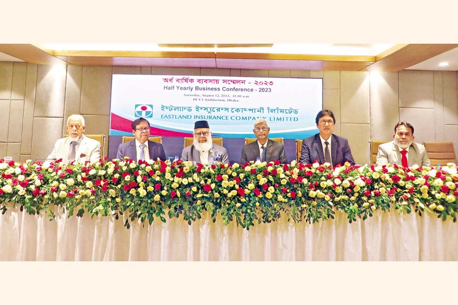 The half-yearly business conference-2023 of Eastland Insurance Company Limited was held at DCCI Auditorium, Motijheel, Dhaka on Saturday. Mahbubur Rahman, chairman of the company, inaugurated the conference. Abdul Haque FCA, chief executive officer, attended and presented an analytical report on half-yearly business of the company.