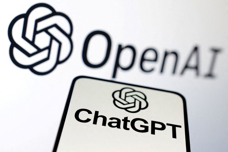 OpenAI and ChatGPT logos are seen in this illustration taken, February 3, 2023.