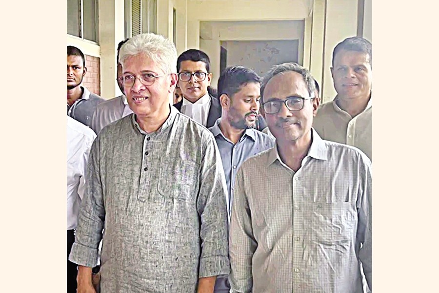 Odhikar’s Secretary Adilur Rahman Khan and its Director ASM Nasiruddin Elan — Focus Bangla file photo