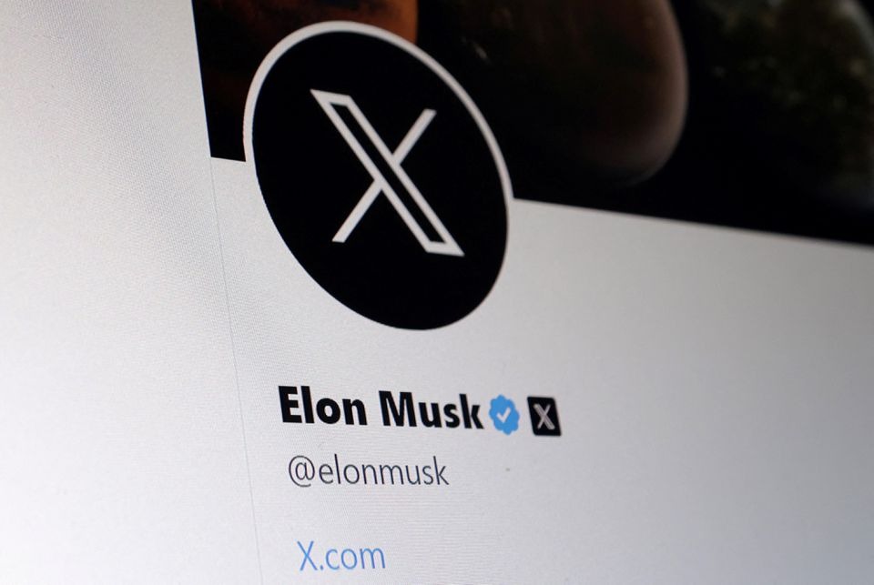Elon Musk Twitter account is seen in this illustration taken on July 24, 2023 — Reuters/Files