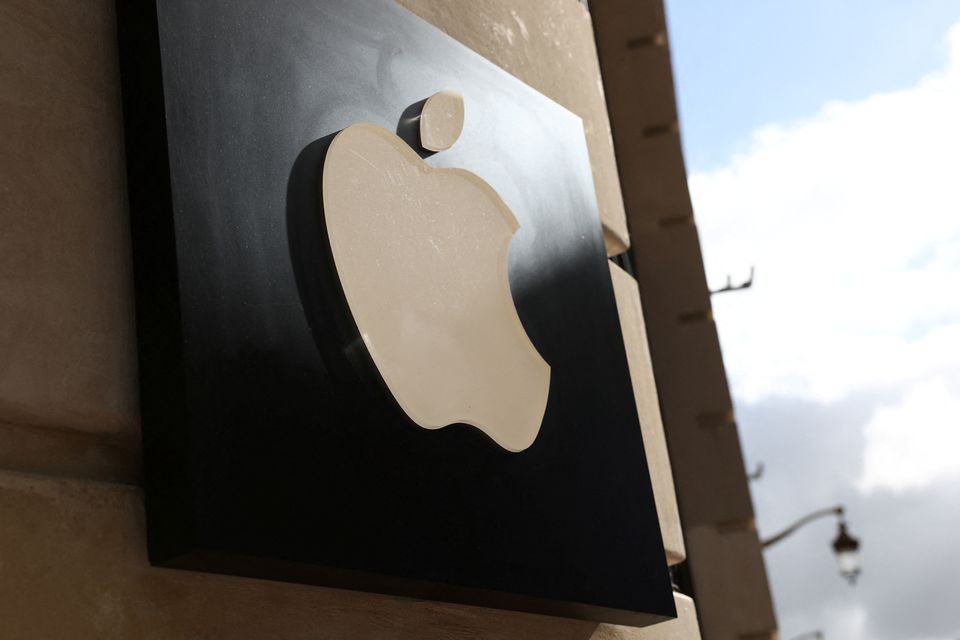 An Apple logo is pictured outside an Apple store in Lille, France on September 13, 2023 — Reuters photo