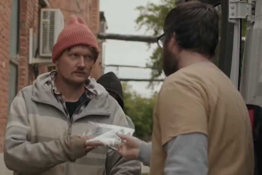 The photo was captured from a video footage.