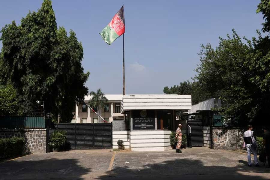 The Afghanistan embassy in New Delhi