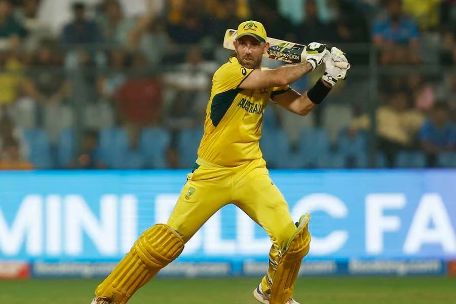 Australia’s Glenn Maxwell in action during 39th match of ICC Cricket World Cup 2023 between Australia and Afghanistan at Wankhede Stadium in Mumbai of India on Tuesday –Reuters photo