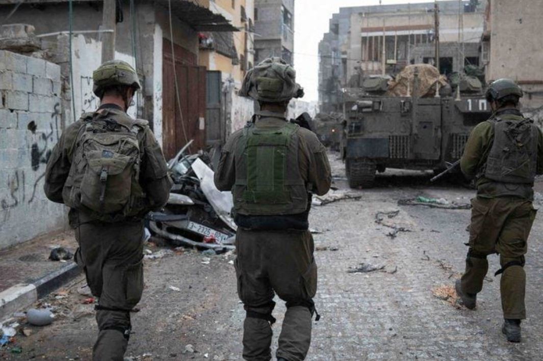 Israel's military operates in the Gaza Strip during a temporary truce between Israel and the Palestinian Islamist group Hamas, in this handout picture released on November 27, 2023. Israel Defense Forces/Handout via REUTERS