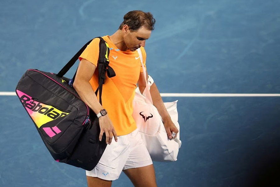 Spain's Rafael Nadal looks dejected after losing his second round match of Australian Open against Mackenzie Mcdonald of the US at Melbourne Park in Melbourne, Australia on January 18, 2023 — Reuters/Files