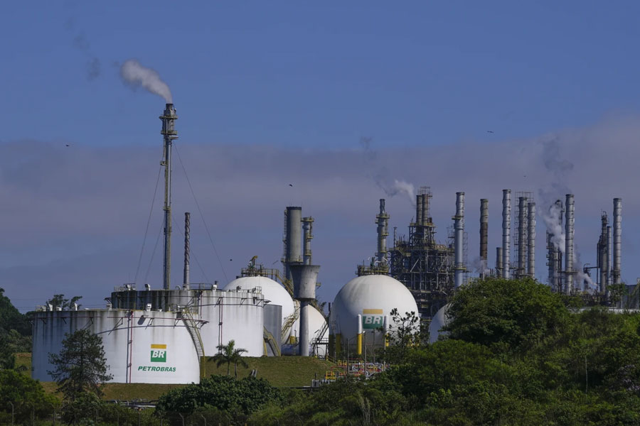 Capuava oil refinery owned by Petrobras sits in Maui, on the outskirts of Sao Paulo, Brazil, Monday, Nov. 6, 2023. (AP Photo/Andre Penner)