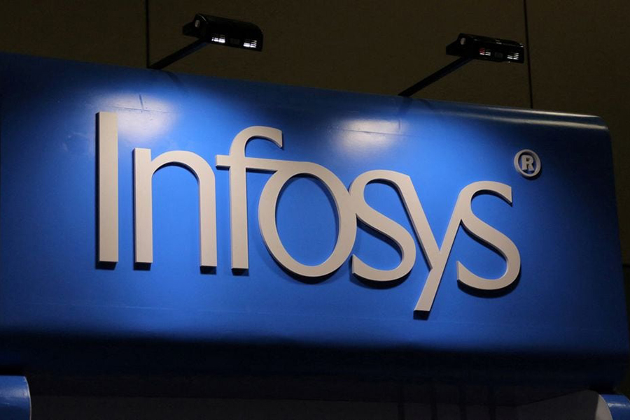 The Infosys logo is seen at the SIBOS banking and financial conference in Toronto, Ontario, Canada on October 19, 2017 — Reuters/Files