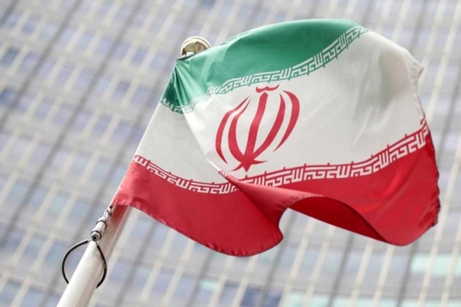The Iranian flag seen fluttering in this Reuters photo May 23, 2021