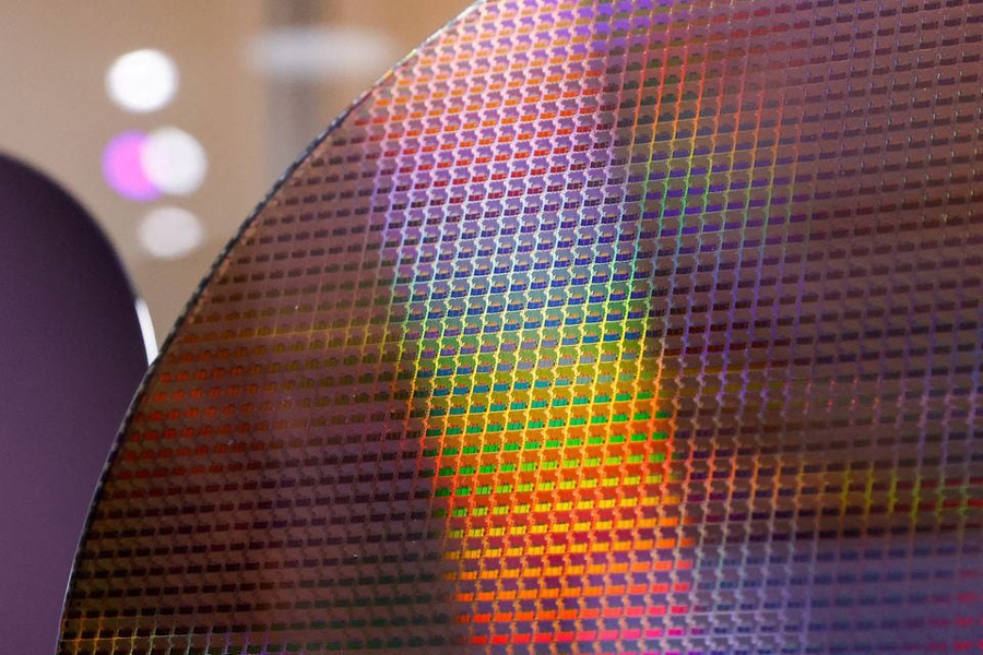A wafer is pictured at Semicon Taiwan in Taipei, Taiwan September 6, 2023.