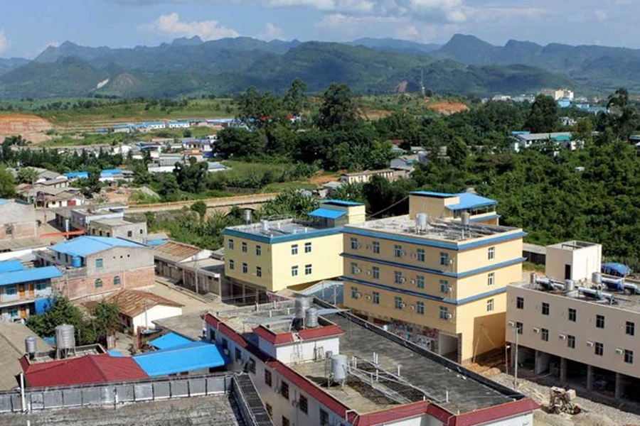 A general view shows Laukkai, the capital of Myanmar’s Kokang region, Sept 8, 2009.