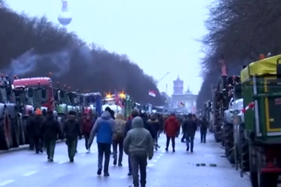 A screenshot from Reuters video